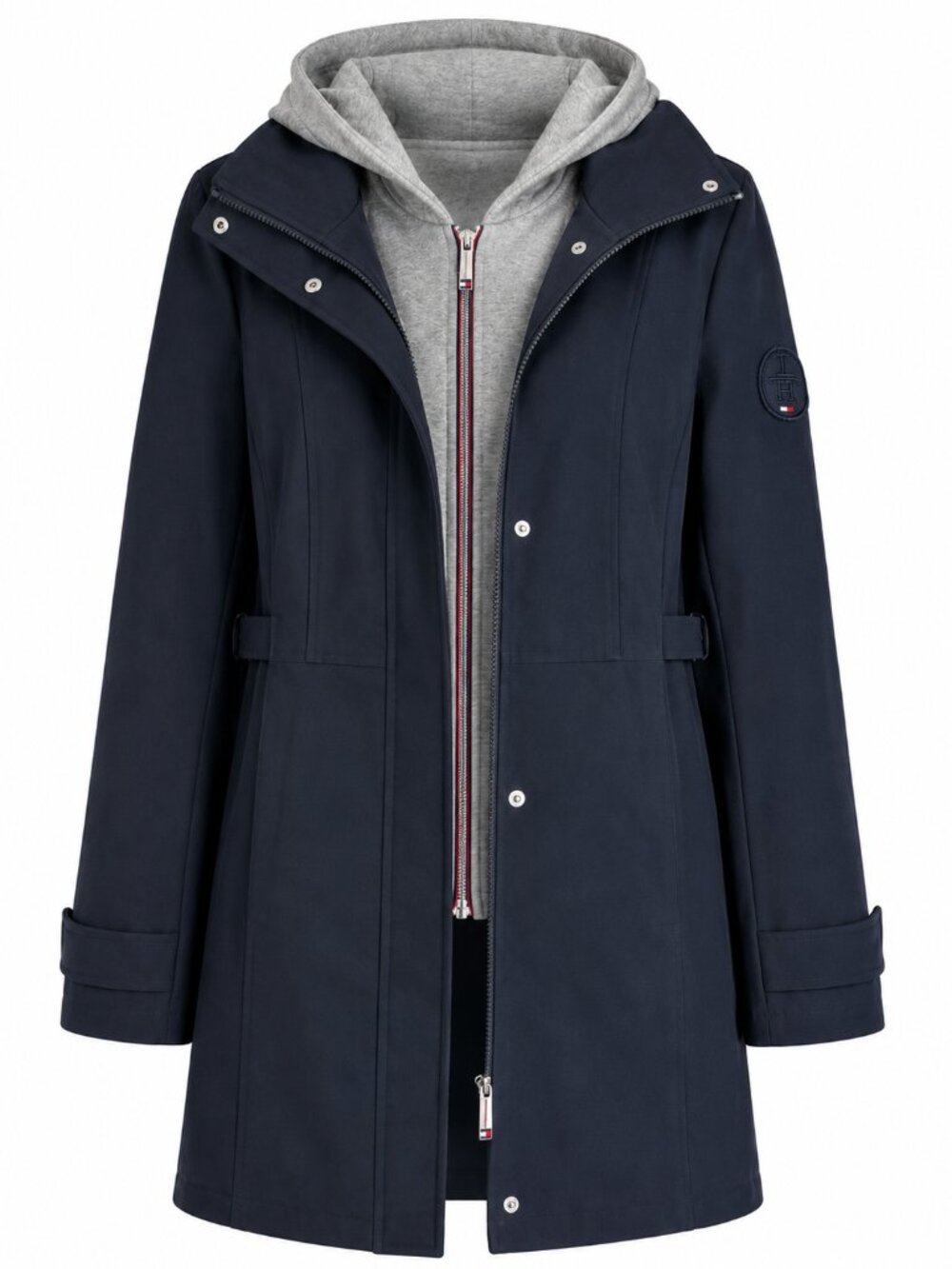 Tommy Hilfiger Rain Coat with Hood and Detachable Inner Lining